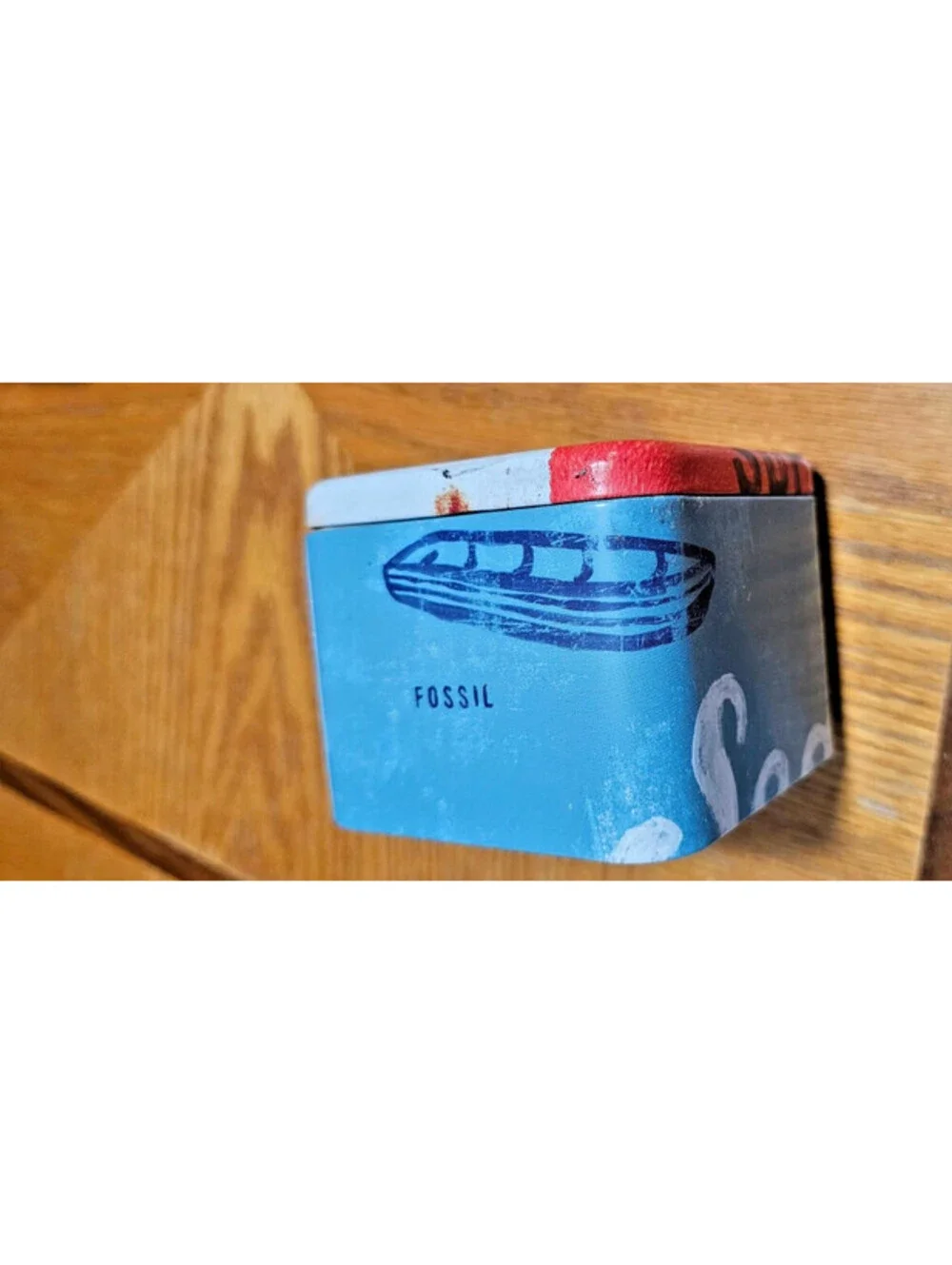 Fossil The American Classic Service Center Tin Box Empty -2010